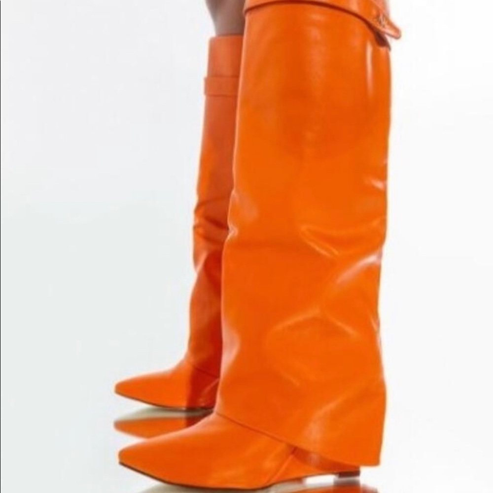 Sun kissed Orange Fold Over Boot